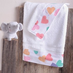 Πετσέτες Βρεφικές Σετ New Born Zoey Cotton Rythmos 2Τεμ