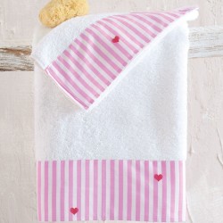 Πετσέτες Παιδικές Σετ Newborn Young Heart Cotton Rythmos 2Τεμ