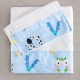 Πετσέτες Βρεφικές Σετ Newborn Letterland Blue Cotton Rythmos 2Τεμ