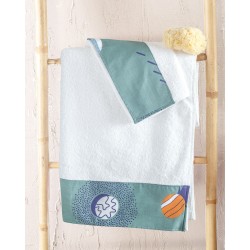 Πετσέτες Βρεφικές Σετ Newborn Rocket Cotton Rythmos 2Τεμ