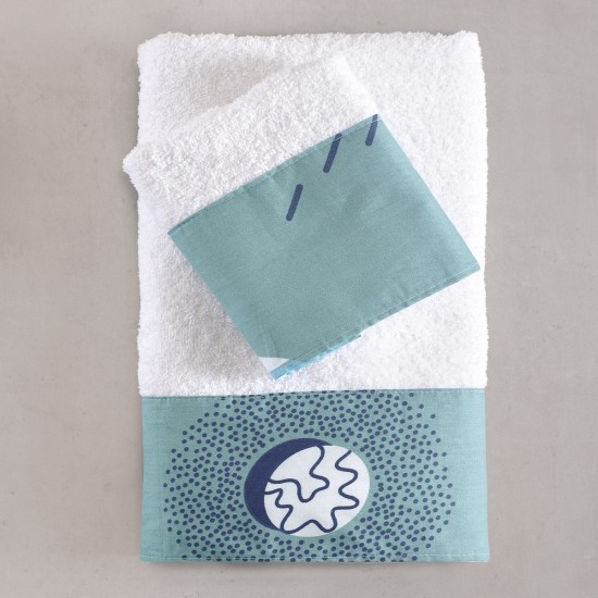 Πετσέτες Βρεφικές Σετ Newborn Rocket Cotton Rythmos 2Τεμ