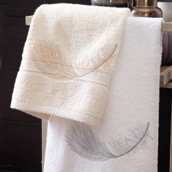 Πετσέτες Σετ Bath Rythm White Cotton Rythmos 3Τεμ