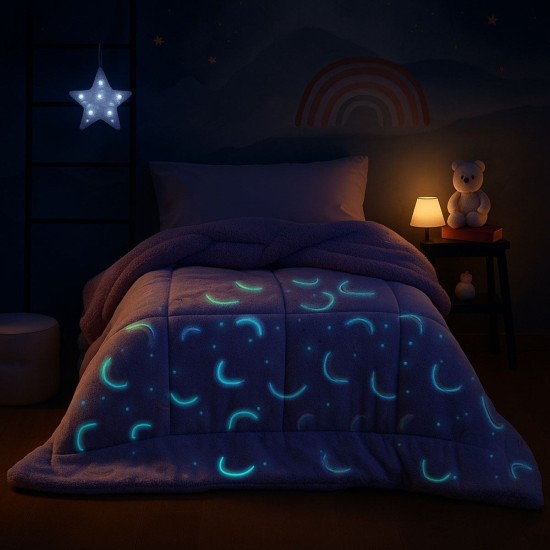 Κουβέρτα Fleece Παιδική Μονή Kids Nelie Flannel Fleece Luminus Rythmos (160x220) 1Τεμ