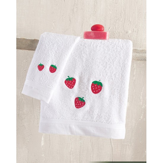 Πετσέτες Σετ Bath Fragola (Σε Κουτί) Cotton Rythmos 3Τεμ