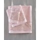 Πετσέτες Νυφικές Με Δαντέλα Σετ Wedding Collection Regatta Pink Cotton Rythmos 3Τεμ