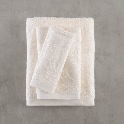 Πετσέτες Σετ Dione Ecru Cotton Rythmos 3Τεμ