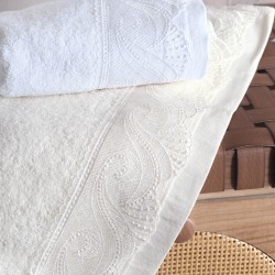 Πετσέτες Σετ Hypatia Ecru Cotton Rythmos 3Τεμ