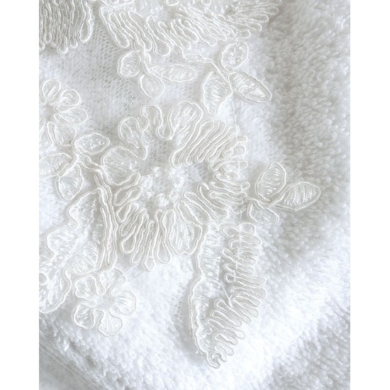 Πετσέτες Σετ Bath Collection Electra White Cotton Rythmos 3Τεμ