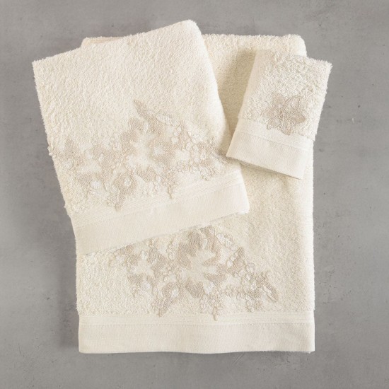 Πετσέτες Σετ Bath Collection Electra Ecru Cotton Rythmos 3Τεμ