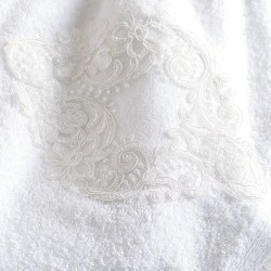 Πετσέτες Σετ Bath Collection Cybele White Cotton Rythmos 3Τεμ