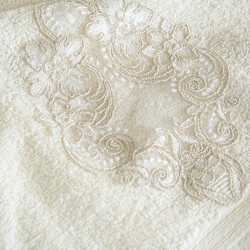 Πετσέτες Σετ Bath Collection Cybele Ecru Cotton Rythmos 3Τεμ