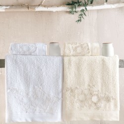 Πετσέτες Σετ Bath Collection Rhea Ecru Cotton Rythmos 3Τεμ
