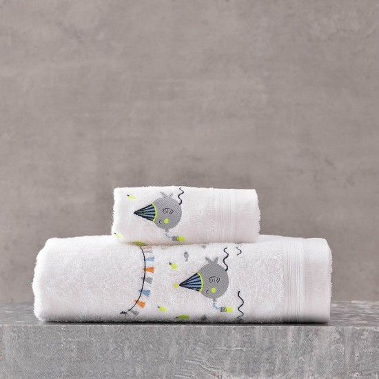 Πετσέτες Βρεφικές Σετ Bath Bubbles Blue Cotton Rythmos 2Τεμ