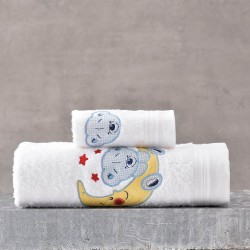 Πετσέτες Βρεφικές Σετ Bath Arturo Light Blue Cotton Rythmos 2Τεμ