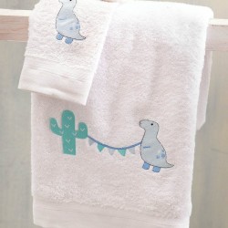 Πετσέτες Βρεφικές Σετ Bath Diego Light Blue Cotton Rythmos 2Τεμ