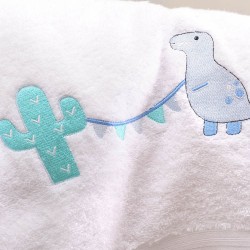 Πετσέτες Βρεφικές Σετ Bath Diego Light Blue Cotton Rythmos 2Τεμ