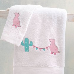 Πετσέτες Βρεφικές Σετ Bath Diego Pink Cotton Rythmos 2Τεμ