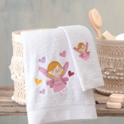 Πετσέτες Βρεφικές Σετ Bath Amelia Cotton Rythmos 2Τεμ