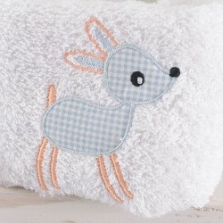 Πετσέτες Βρεφικές Σετ Bath Floppy Light Blue Cotton Rythmos 2Τεμ