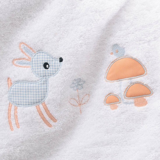 Πετσέτες Βρεφικές Σετ Bath Floppy Light Blue Cotton Rythmos 2Τεμ