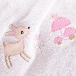 Πετσέτες Βρεφικές Σετ Bath Floppy Pink Cotton Rythmos 2Τεμ