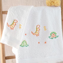 Πετσέτες Παιδικές Σετ Newborn Cool Dinos Cotton Rythmos 2Τεμ