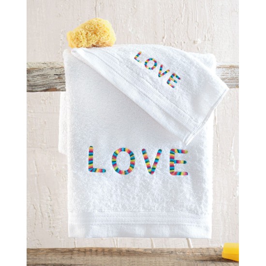 Πετσέτες Παιδικές Σετ Newborn Love Cotton Rythmos 2Τεμ