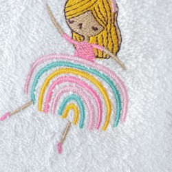 Πετσέτες Παιδικές Σετ Newborn Rainbow Girls Cotton Rythmos 2Τεμ