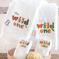 Πετσέτες Παιδικές Σετ Newborn Wild Baby Green Cotton Rythmos 2Τεμ