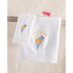 Πετσέτες Βρεφικές Πετσέτες Βρεφικές Σετ Newborn Gelato Cotton Rythmos 2Τεμ
