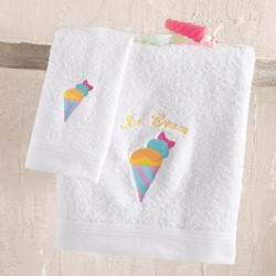 Πετσέτες Βρεφικές Πετσέτες Βρεφικές Σετ Newborn Gelato Cotton Rythmos 2Τεμ