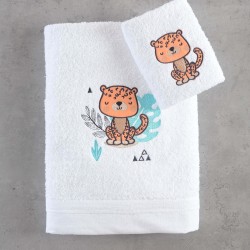 Πετσέτες Παιδικές Σετ Newborn Liono Cotton Rythmos 2Τεμ