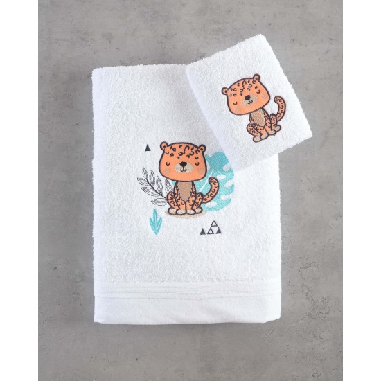 Πετσέτες Παιδικές Σετ Newborn Liono Cotton Rythmos 2Τεμ