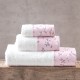 Πετσέτες Σετ Bath Carlin Pink Cotton Rythmos 3Τεμ