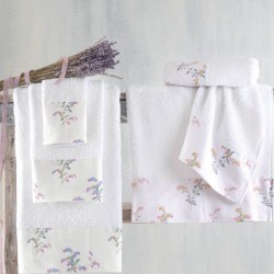 Πετσέτες Σετ Bath Bouquet Ecru Cotton Rythmos 3Τεμ