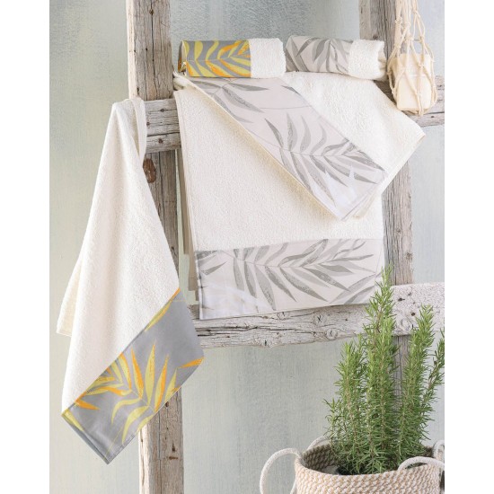 Πετσέτες Σετ Bath Sandra Beige Cotton Rythmos 3Τεμ Πετσέτες Σετ Bath Sandra Beige Cotton Rythmos 3Τεμ