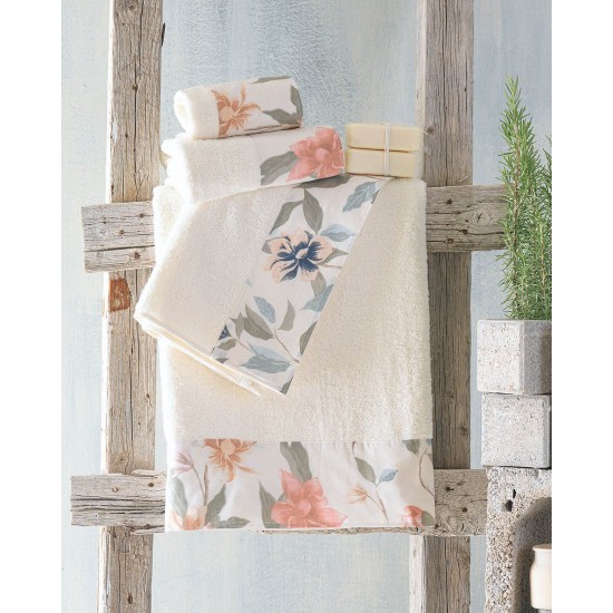 Πετσέτες Σετ Bath Ilina Salmon Cotton Rythmos 3Τεμ