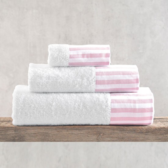 Πετσέτες Σετ Bath Collection Eloise Pink Cotton Rythmos 3Τεμ