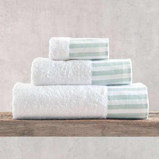 Πετσέτες Σετ Bath Collection Eloise Green Σε Κουτί Cotton Rythmos 3Τεμ