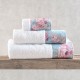 Πετσέτες Σετ Bath Collection Springtime Blue Cotton Rythmos 3Τεμ