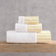 Πετσέτες Σετ Bath Eloise White-Yellow (Σε Κουτί) Cotton Rythmos 3Τεμ
