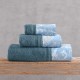 Πετσέτες Σετ Bath Candince Denim-Blue (Σε Κουτί) Cotton Rythmos 3Τεμ