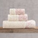 Πετσέτες Σετ Bath Gardenia Pink Cotton Rythmos 3Τεμ