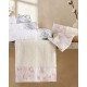 Πετσέτες Σετ Bath Gardenia Pink Cotton Rythmos 3Τεμ