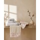 Πετσέτες Σετ Bath Gardenia Pink Cotton Rythmos 3Τεμ