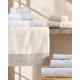 Πετσέτες Σετ Bath Imperia Grey Cotton Rythmos 3Τεμ