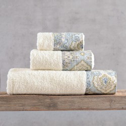 Πετσέτες Σετ Bath Layla Cotton (Σε Κουτί) Rythmos 3Τεμ