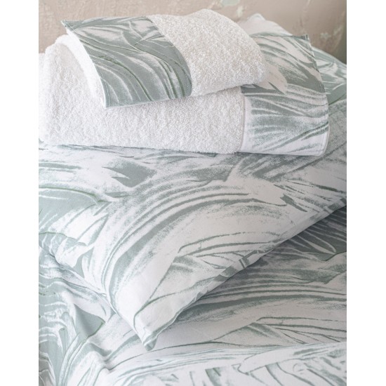 Πετσέτες Σετ Bath Topaz Green Cotton Rythmos 3Τεμ Πετσέτες Σετ Bath Topaz Green Cotton Rythmos 3Τεμ