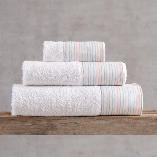 Πετσέτες Σετ Bath Strappy White Cotton (Σε Κουτί) Rythmos 3Τεμ Πετσέτες Σετ Bath Strappy White Cotton (Σε Κουτί) Rythmos 3Τεμ