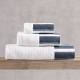 Πετσέτες Σετ Bath Lesley D.Blue Cotton Rythmos 3Τεμ